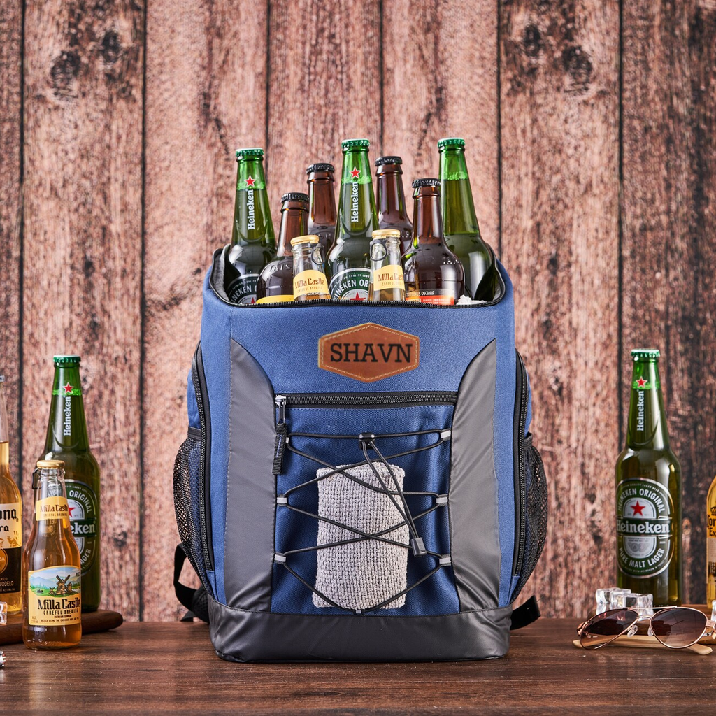Fathers Day Gift Ideas, Personalized Gifts for Men, Custom Golf Beer Cooler, Hiking Cooler Backpack Insulated