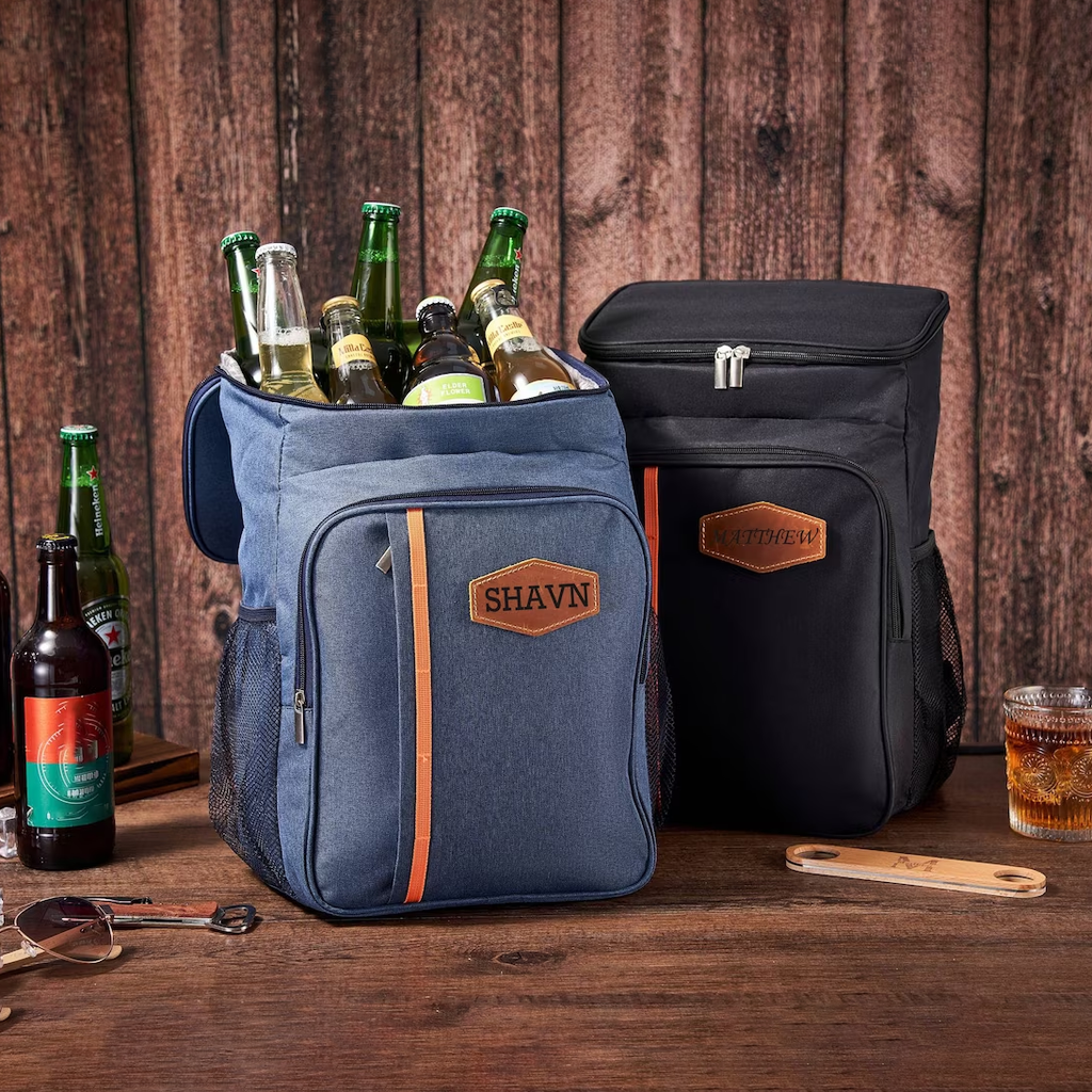 Personalized Beer Cooler Backpack, Custom Groomsmen Gift, Engraved Hiking Beach Picnic Cooler, Fathers Day Gift Gifts