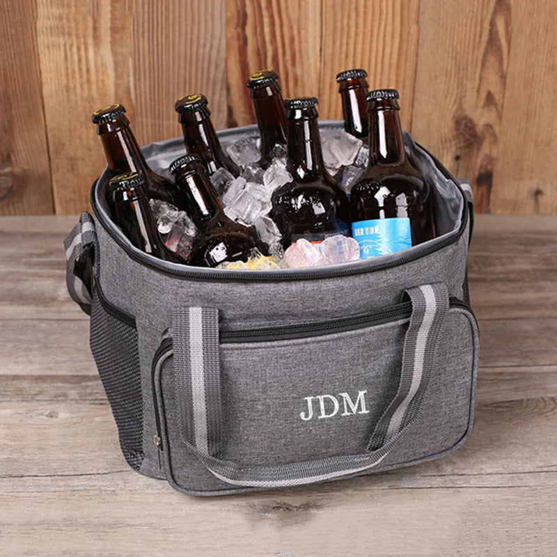 Personalized Groomsmen Gift Cooler Bag with Strap Groomsmen Cooler Beer Bag Custom Gift for Men