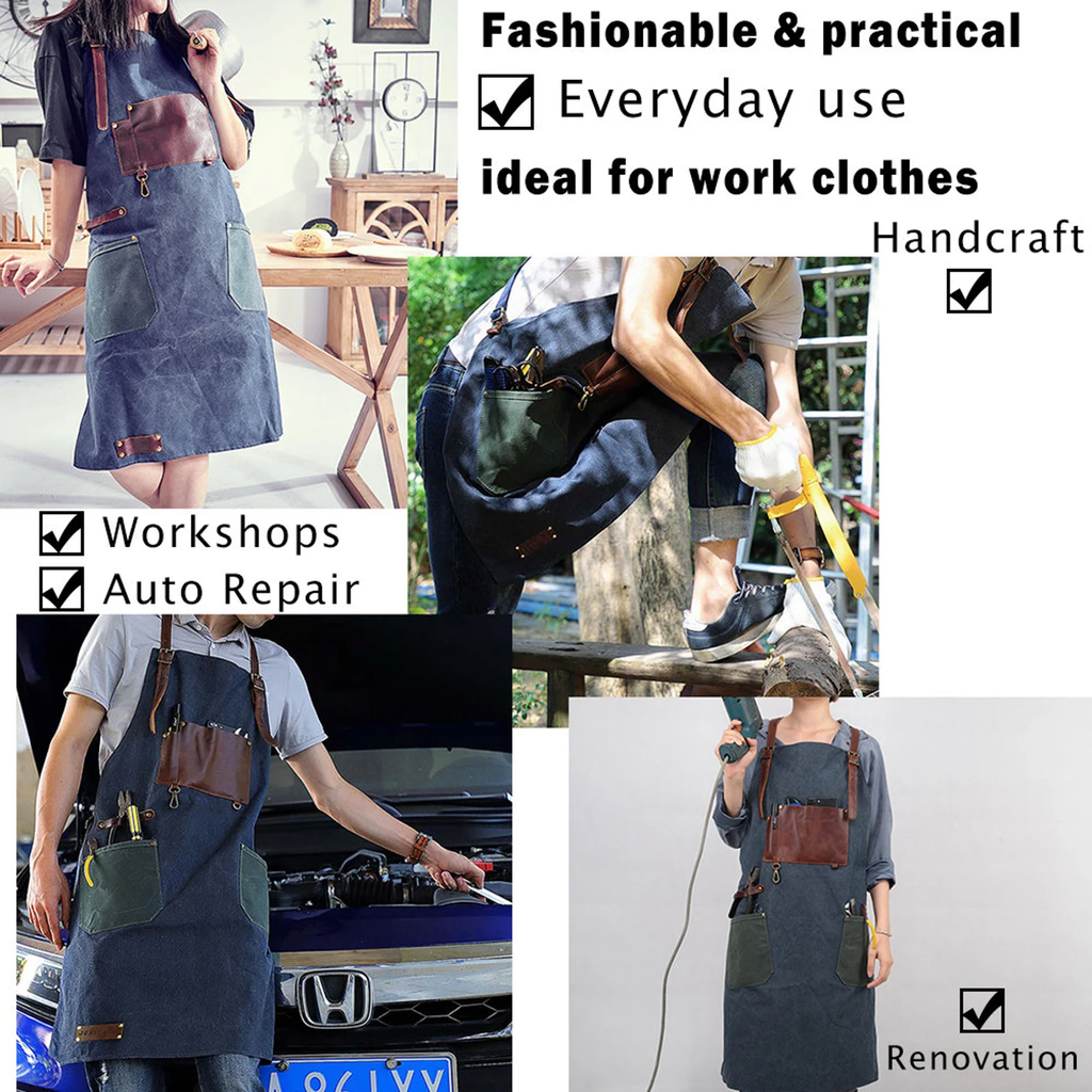 Adjustable Adult Apron Waterproof Apron Kitchen Apron Waitresses Apron Work Apron