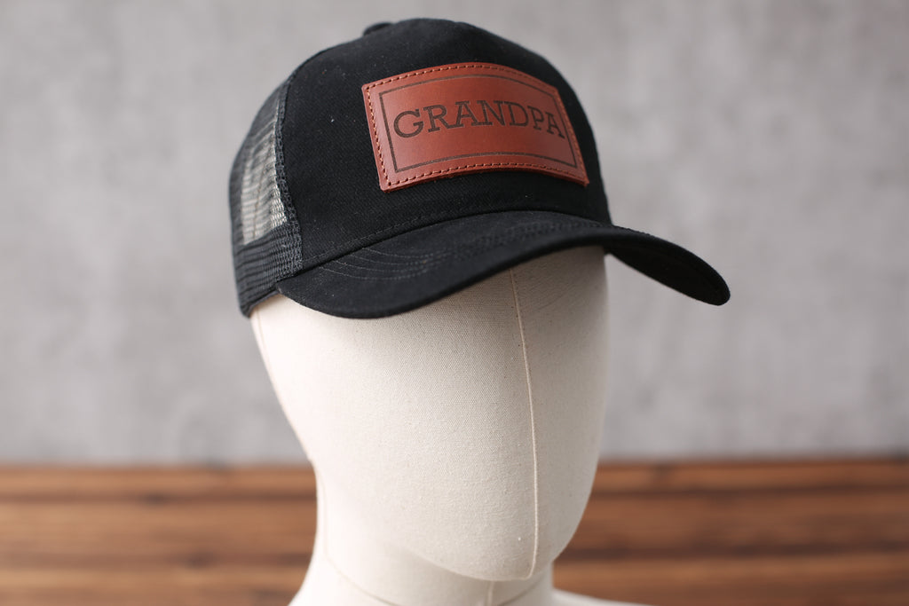 Golf Hat for Dad, Gift for Father’s Day, Custom Leather Patch Hat for Dad
