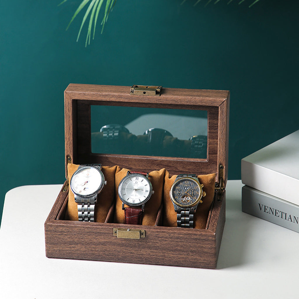 Groomsman Gift Personalized Watch Storage Box Custom Wooden Watch Box for Men Watch Case Anniversary Gift