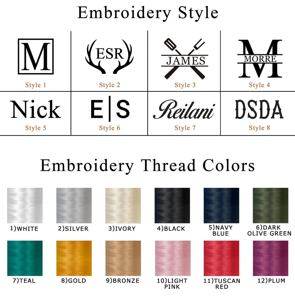 Personalized Bar Apron, Canvas Workshop Apron with Pockets, Embroidered Kitchen Apron, Barbeque Apron