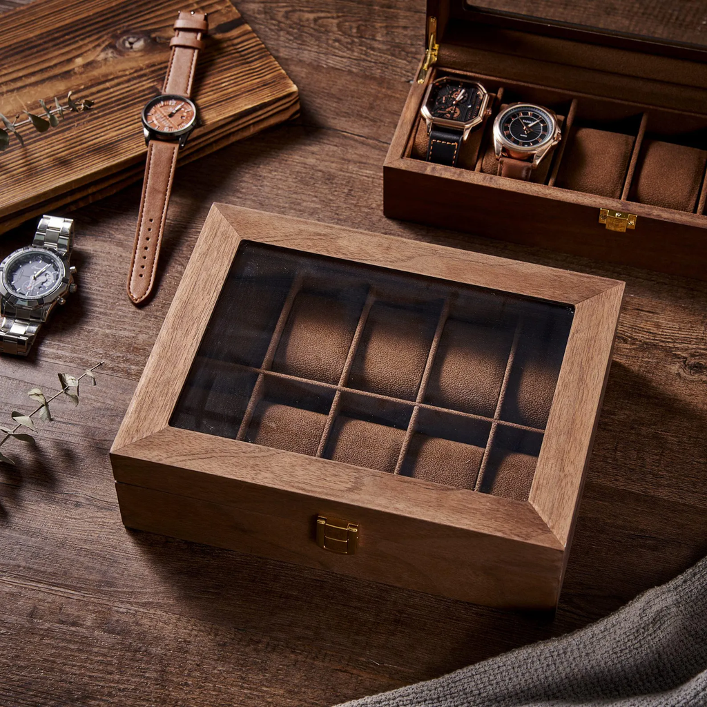 Groomsman Gift Personalized Watch Storage Box Custom Wooden Watch Box for Men Watch Case Anniversary Gift
