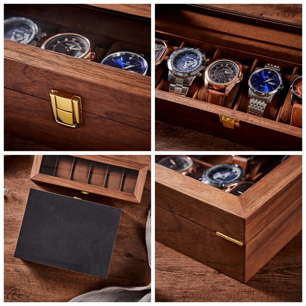 Groomsman Gift Personalized Watch Storage Box Custom Wooden Watch Box for Men Watch Case Anniversary Gift