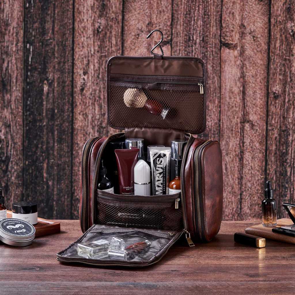 Personalized Toiletry Bag Groomsmen Gifts Leather Dopp Kit Full Grain Leather Dopp Kit Best Gift for Dad