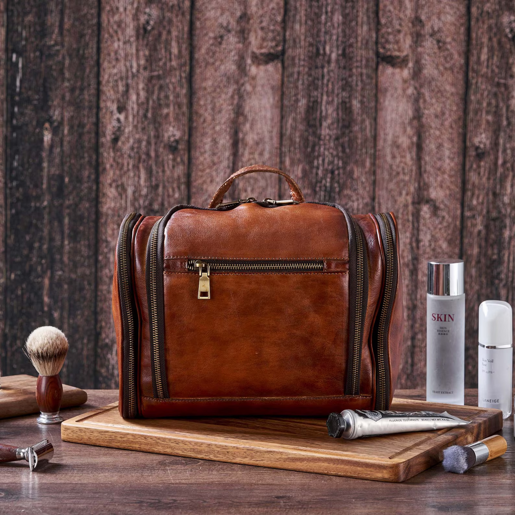 Personalized Toiletry Bag Groomsmen Gifts Leather Dopp Kit Full Grain Leather Dopp Kit Best Gift for Dad