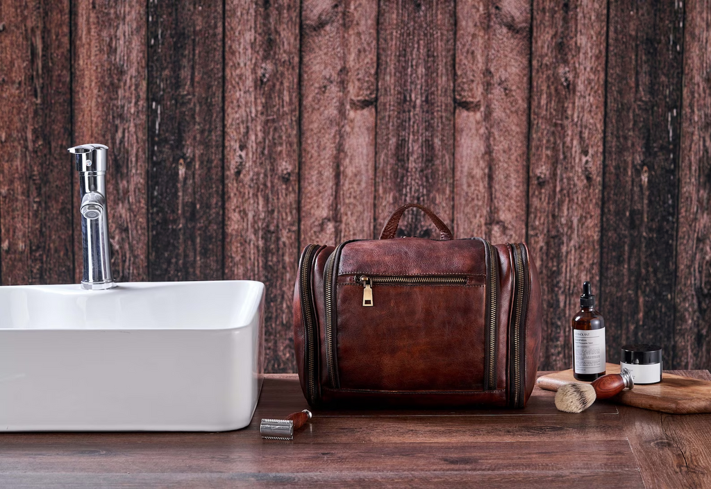 Personalized Toiletry Bag Groomsmen Gifts Leather Dopp Kit Full Grain Leather Dopp Kit Best Gift for Dad