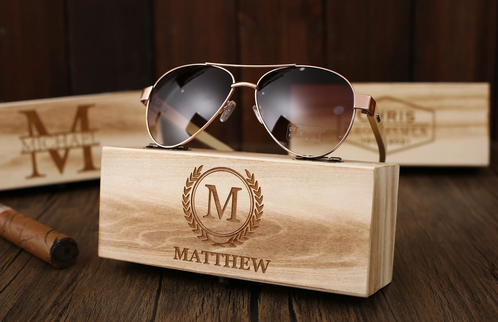 Groomsmen Gifts, Personalized Sunglasses with Wooden Box, Groomsman Sunglasses, Bachelor Party Gift, Wedding Gifts, Best Man Proposal