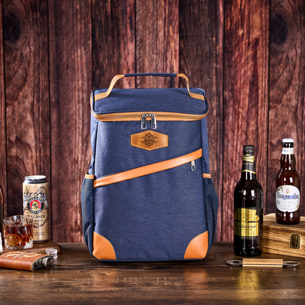 Personalized Beer Cooler Backpack, Groomsmen Gift Personalized, Outdoor Picnic Cooler Backpack, Father’s Day Gift