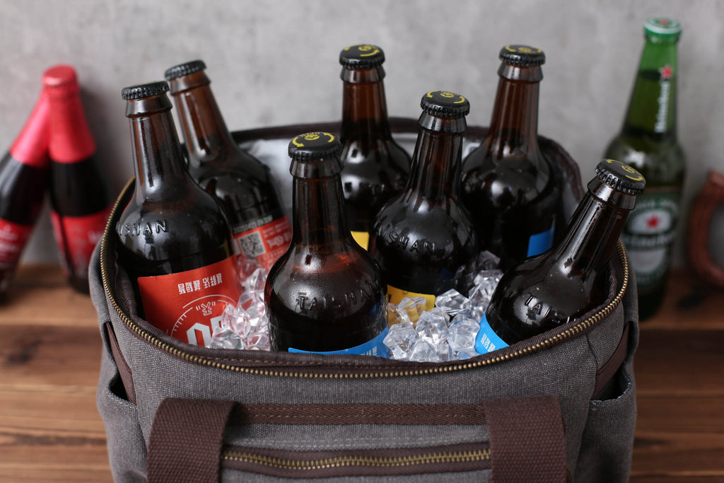 Personalized Beer Cooler Bag, Groomsmen Gift, Monogrammed Lunch Cooler Bag, Unique Gift for Guys