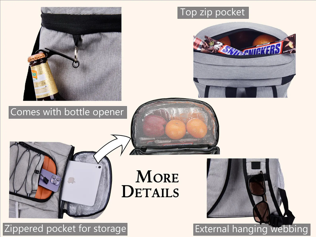 Personalized Groomsmen Cooler Backpack with Bottle Opener, Custom Lunch Cooler Backpack, Hiking Cooler Backpack, Golf Beer Cooler, Gift for Dad