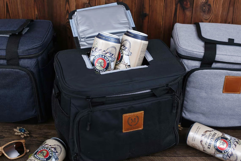 Personalized Groomsmen Gift Cooler Bag with Bottle Opener, Gift for Men, Bachelor Party Gifts, Top Open Beer Cooler Bag