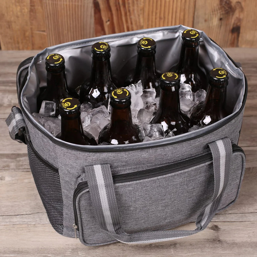 Personalized Beer Cooler Bag, Groomsmen Gift, Monogrammed Insulated Cooler Bag, Custom Gift for Men