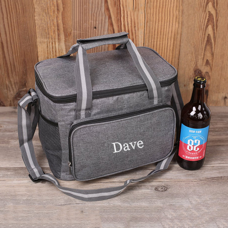 Personalized Groomsmen Gift Cooler Bag with Strap Groomsmen Cooler Beer Bag Custom Gift for Men