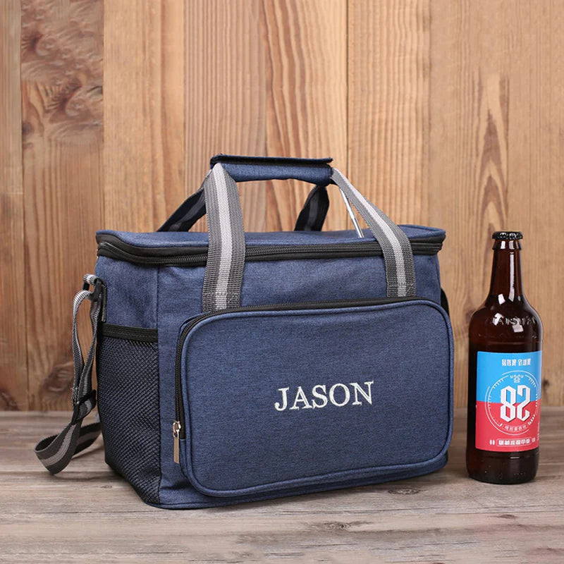 Personalized Groomsmen Gift Cooler Bag with Strap Groomsmen Cooler Beer Bag Custom Gift for Men