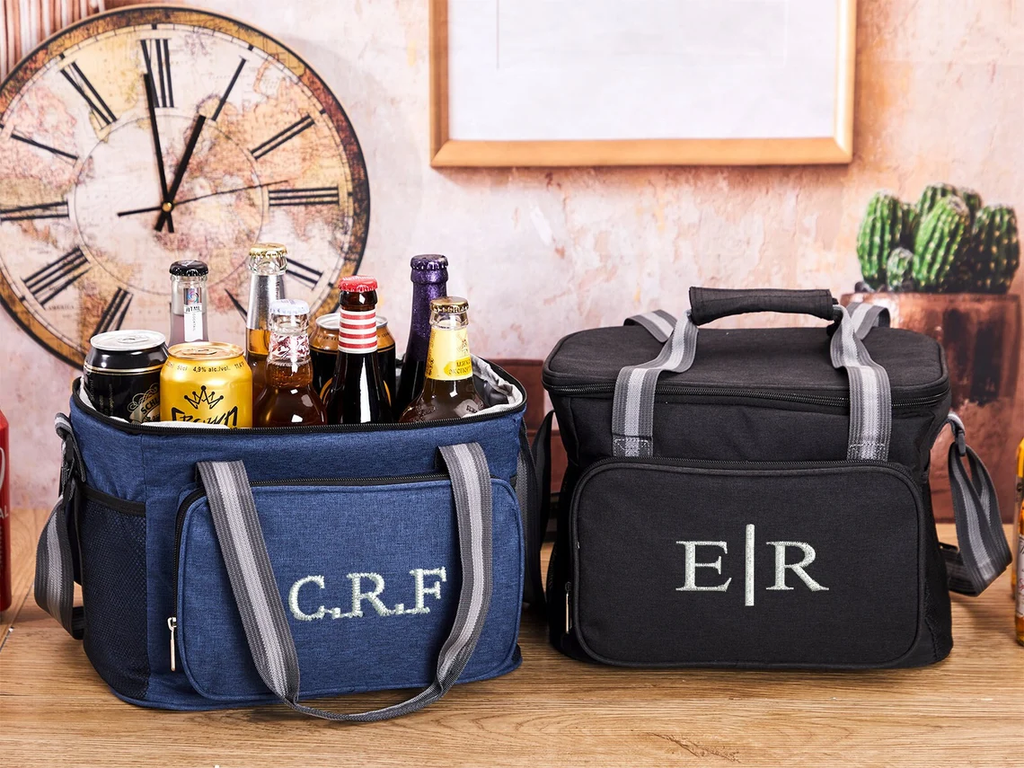 Custom Beer Cooler Bag Personalized Groomsmen Gifts Embroidered Cooler Bag Wedding Gift For Him