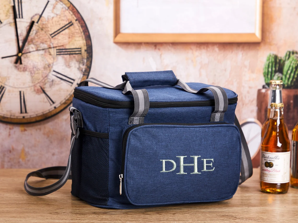 Custom Beer Cooler Bag Personalized Groomsmen Gifts Embroidered Cooler Bag Wedding Gift For Him