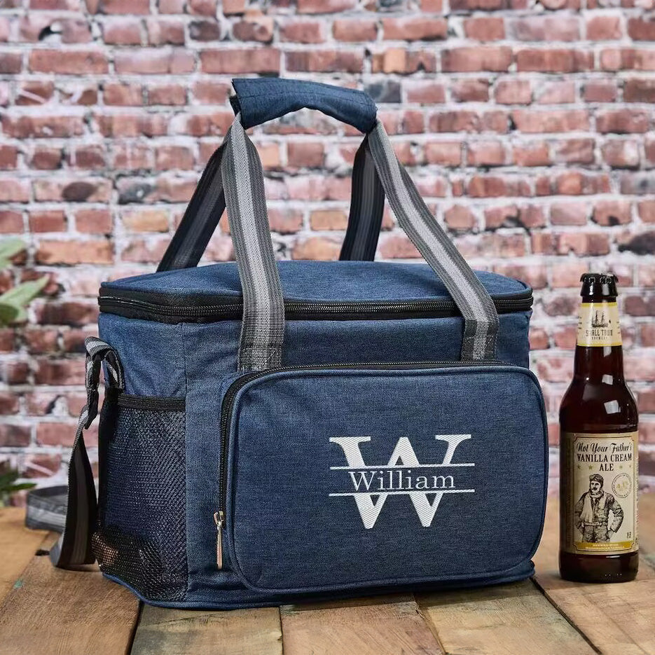 Custom Beer Cooler Bag Personalized Groomsmen Gifts Embroidered Cooler Bag Wedding Gift For Him