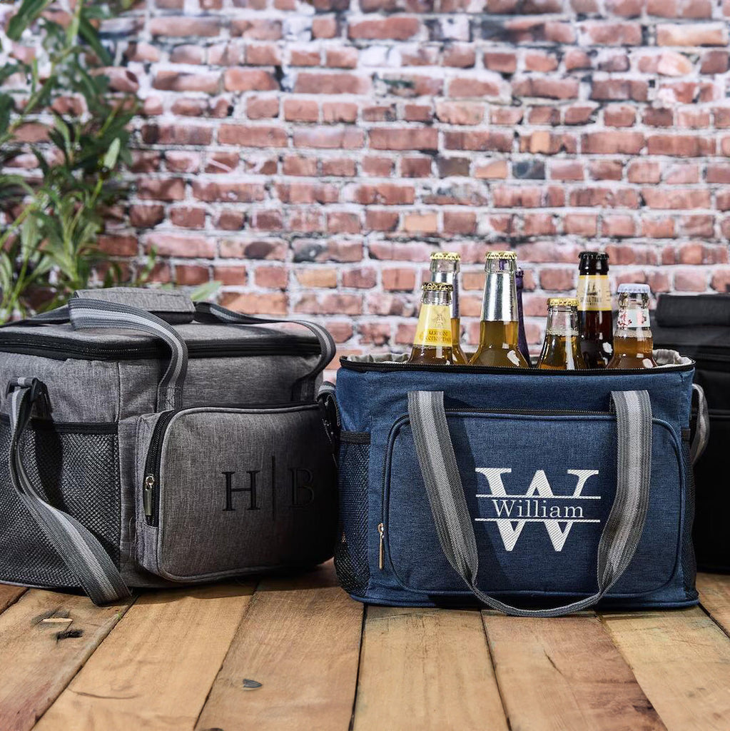 Custom Beer Cooler Bag Personalized Groomsmen Gifts Embroidered Cooler Bag Wedding Gift For Him