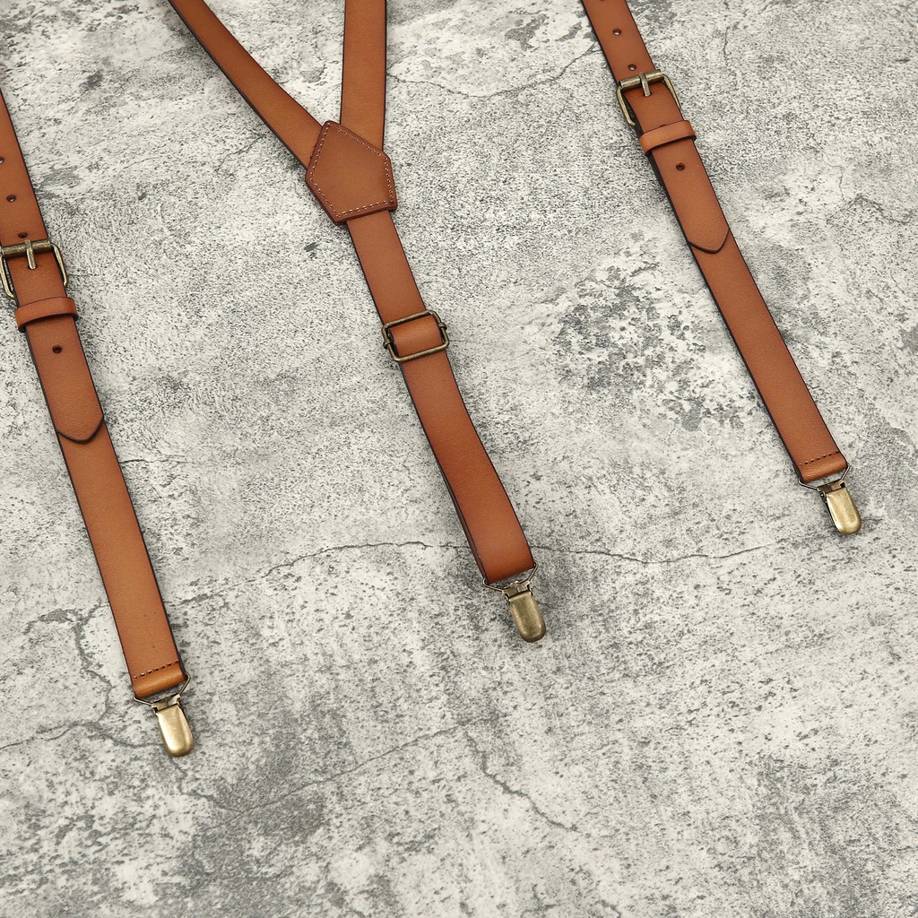 Personalized Leather Suspenders Groomsmen Gifts Groomsmen Suspenders Wedding Suspenders