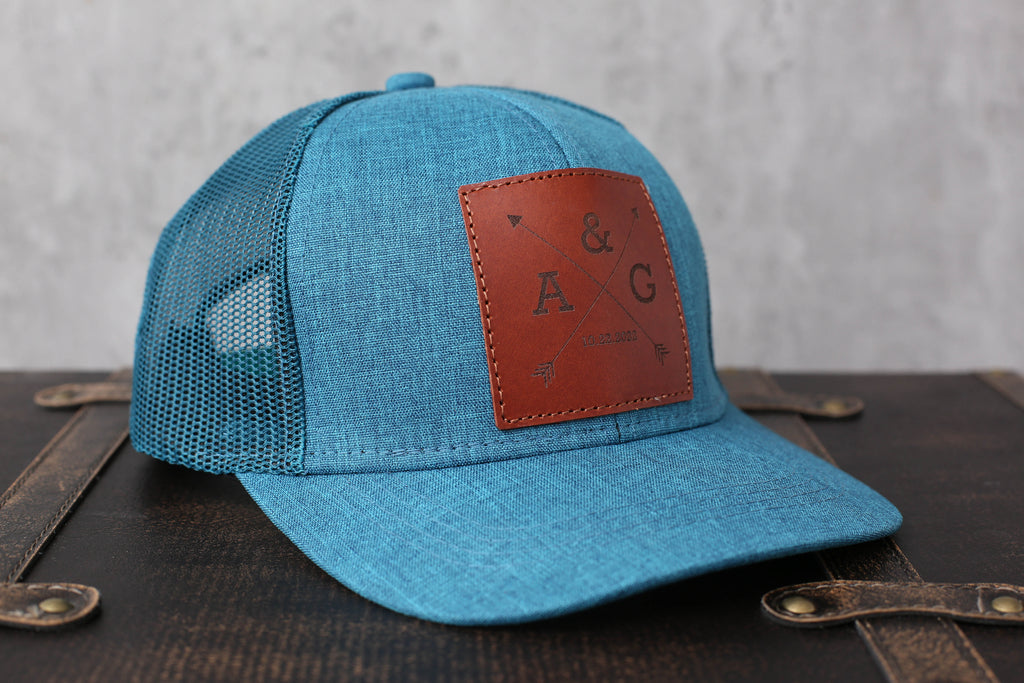 Personalized Trucker Hat for Groomsmen, Groom, Best Man, Custom Hats for Men, Baseball Cap, Golf Hat