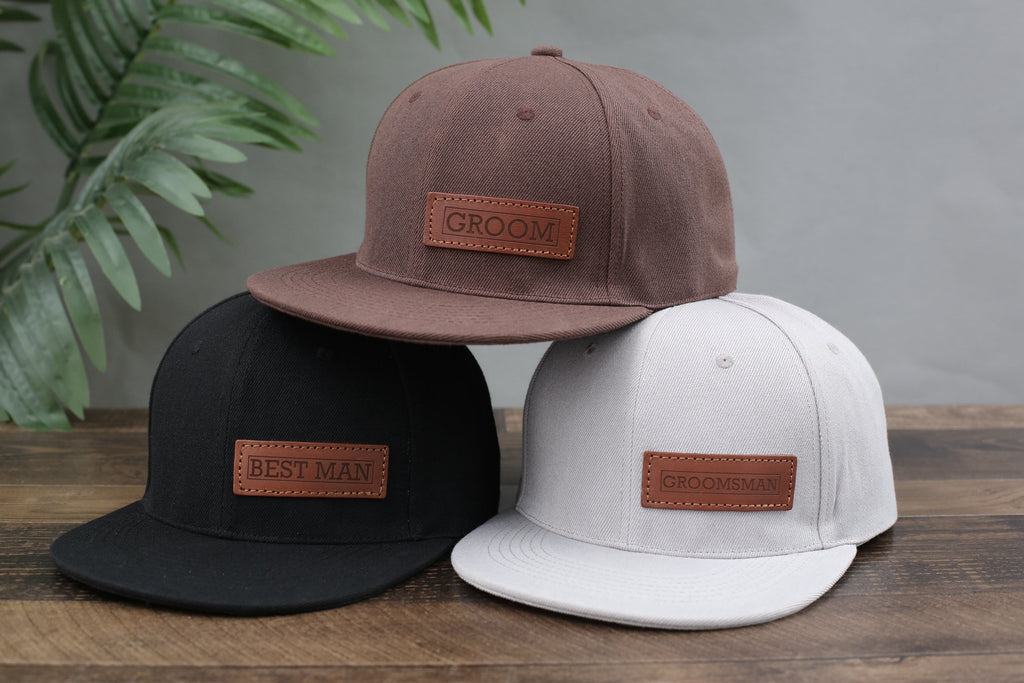 Golf Hat for Dad, Gift for Father’s Day, Custom Leather Patch Hat for Dad, Personalized Trucker Hat for Groomsman