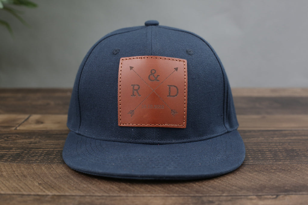 Golf Hat for Dad, Gift for Father’s Day, Custom Leather Patch Hat for Dad, Personalized Trucker Hat for Groomsman