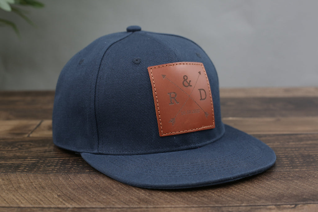 Golf Hat for Dad, Gift for Father’s Day, Custom Leather Patch Hat for Dad, Personalized Trucker Hat for Groomsman