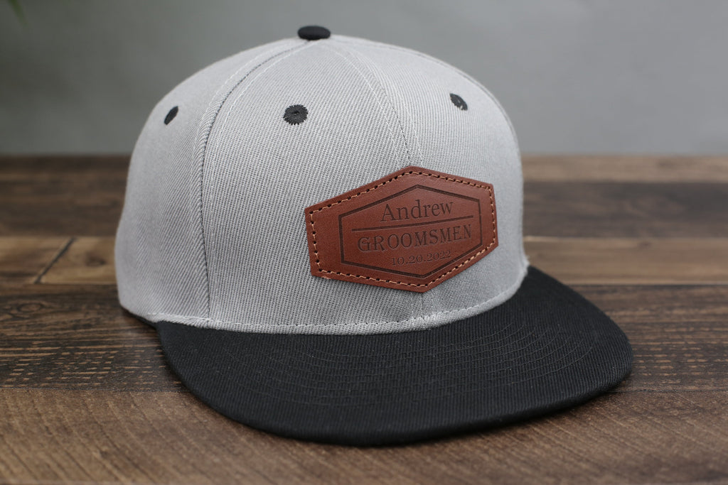 Golf Hat for Dad, Gift for Father’s Day, Custom Leather Patch Hat for Dad, Personalized Trucker Hat for Groomsman