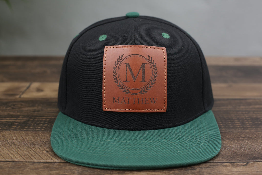 Golf Hat for Dad, Gift for Father’s Day, Custom Leather Patch Hat for Dad, Personalized Trucker Hat for Groomsman