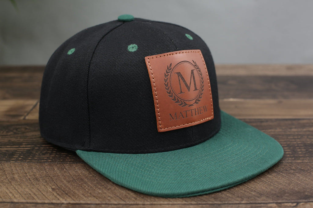 Golf Hat for Dad, Gift for Father’s Day, Custom Leather Patch Hat for Dad, Personalized Trucker Hat for Groomsman