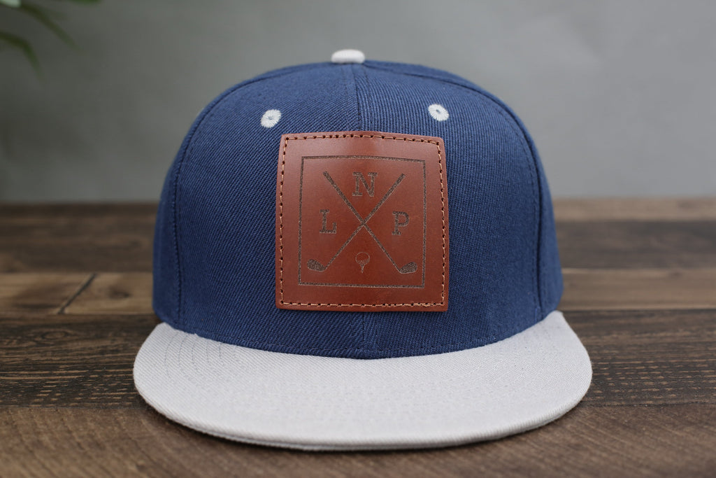 Golf Hat for Dad, Gift for Father’s Day, Custom Leather Patch Hat for Dad, Personalized Trucker Hat for Groomsman