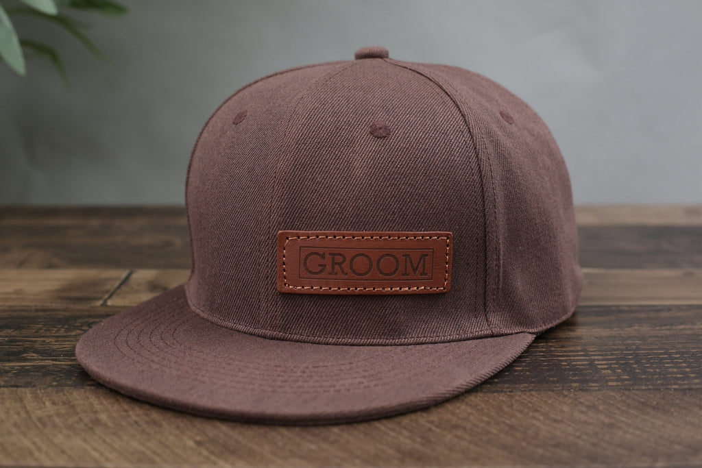 Golf Hat for Dad, Gift for Father’s Day, Custom Leather Patch Hat for Dad, Personalized Trucker Hat for Groomsman