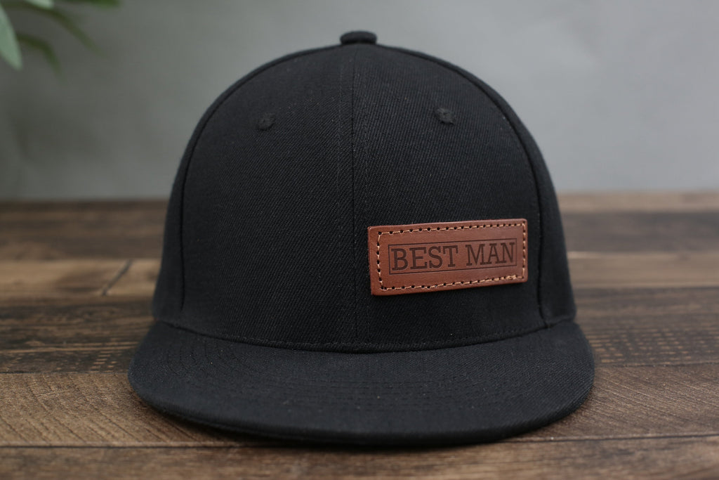 Golf Hat for Dad, Gift for Father’s Day, Custom Leather Patch Hat for Dad, Personalized Trucker Hat for Groomsman