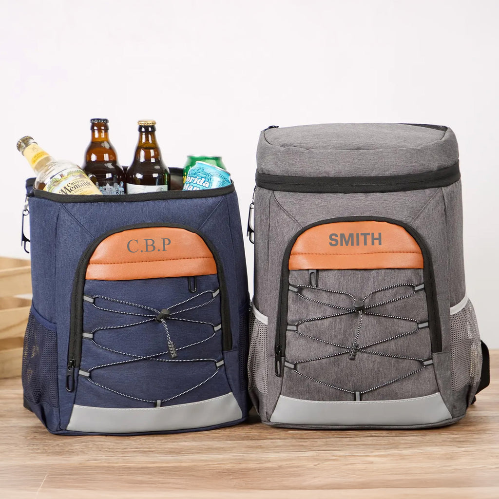 Personalized Groomsmen Cooler Backpack with Bottle Opener, Custom Lunch Cooler Backpack, Hiking Cooler Backpack, Golf Beer Cooler, Gift for Dad