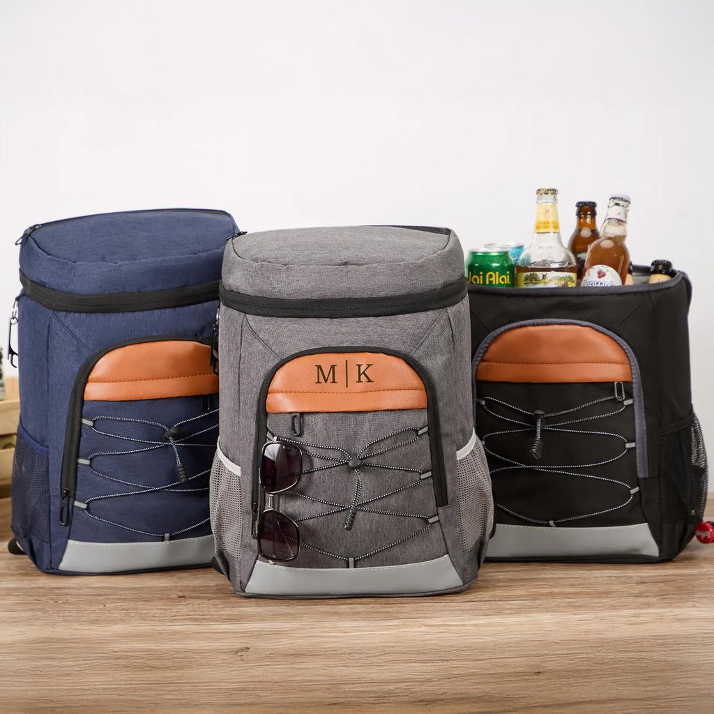 Personalized Groomsmen Cooler Backpack with Bottle Opener, Custom Lunch Cooler Backpack, Hiking Cooler Backpack, Golf Beer Cooler, Gift for Dad