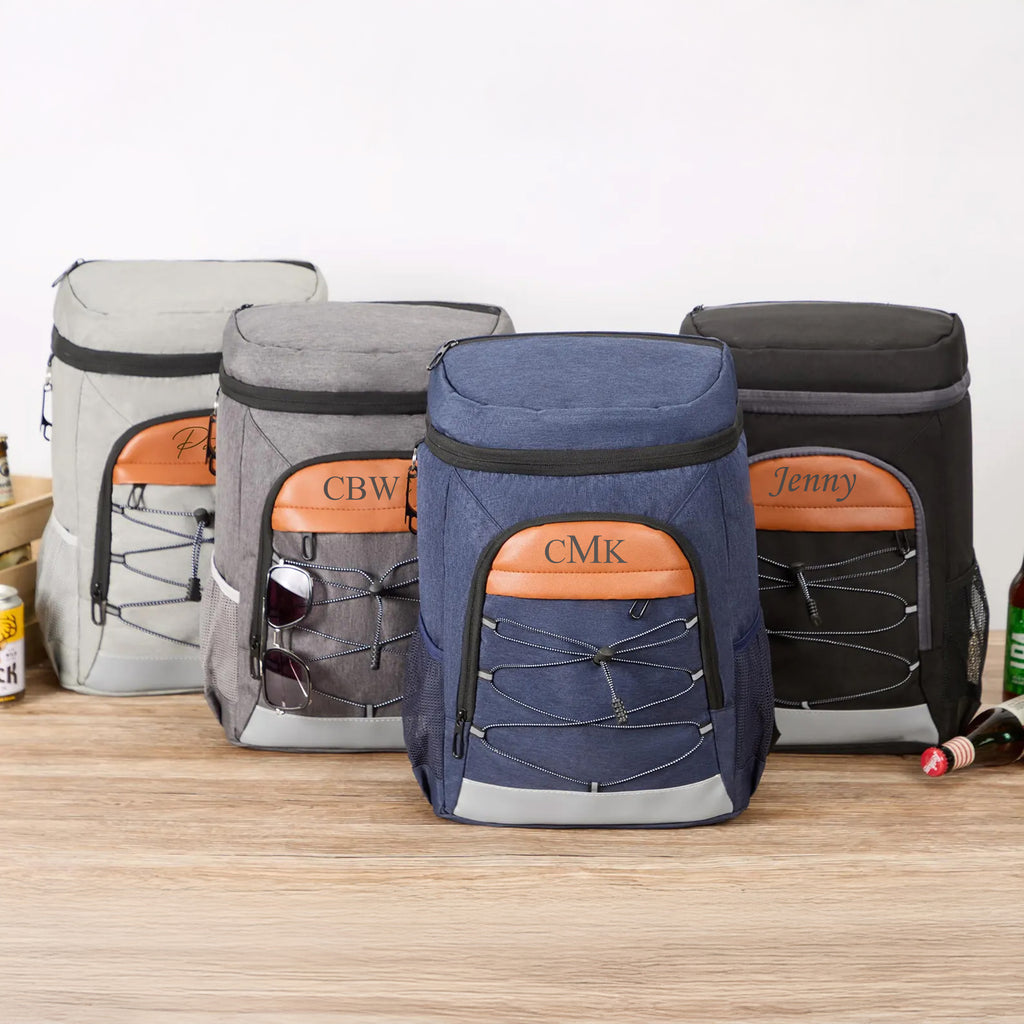 Personalized Groomsmen Cooler Backpack with Bottle Opener, Custom Lunch Cooler Backpack, Hiking Cooler Backpack, Golf Beer Cooler, Gift for Dad