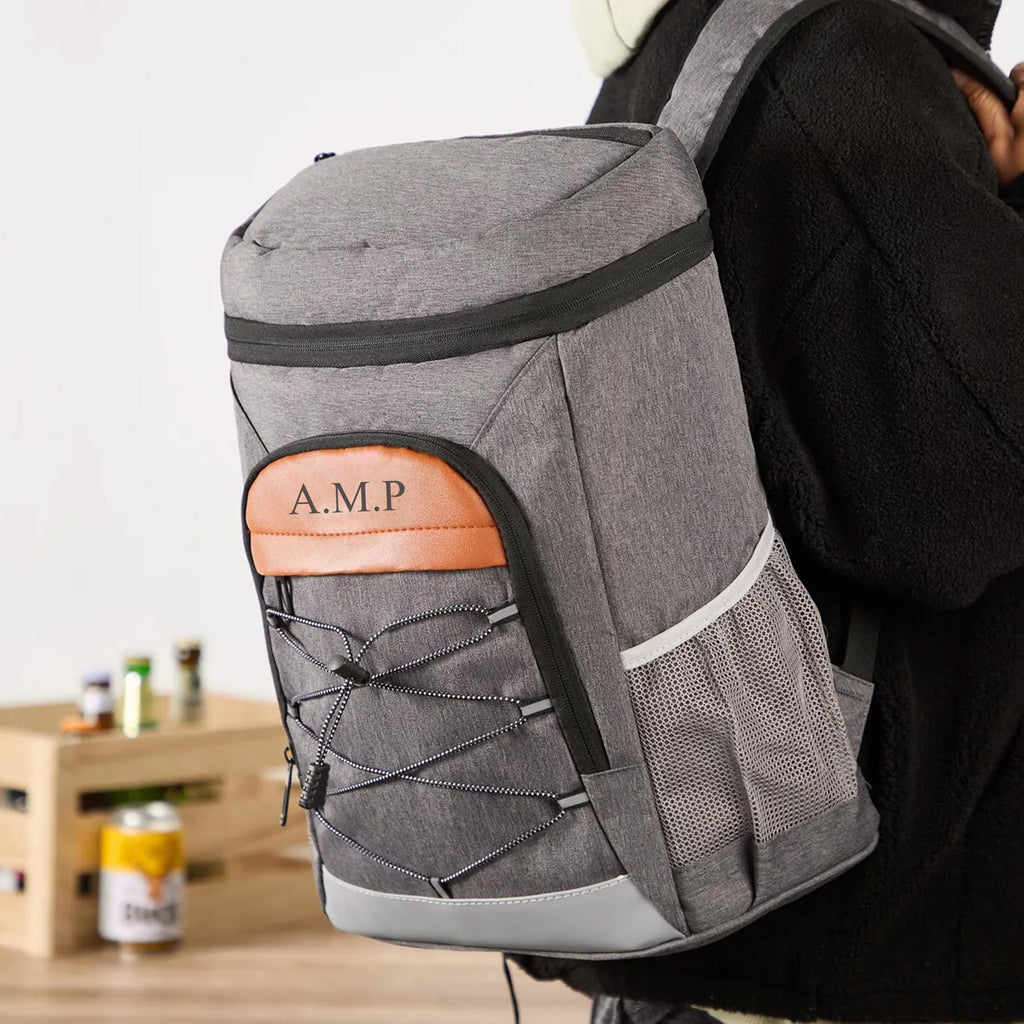 Personalized Groomsmen Cooler Backpack with Bottle Opener, Custom Lunch Cooler Backpack, Hiking Cooler Backpack, Golf Beer Cooler, Gift for Dad