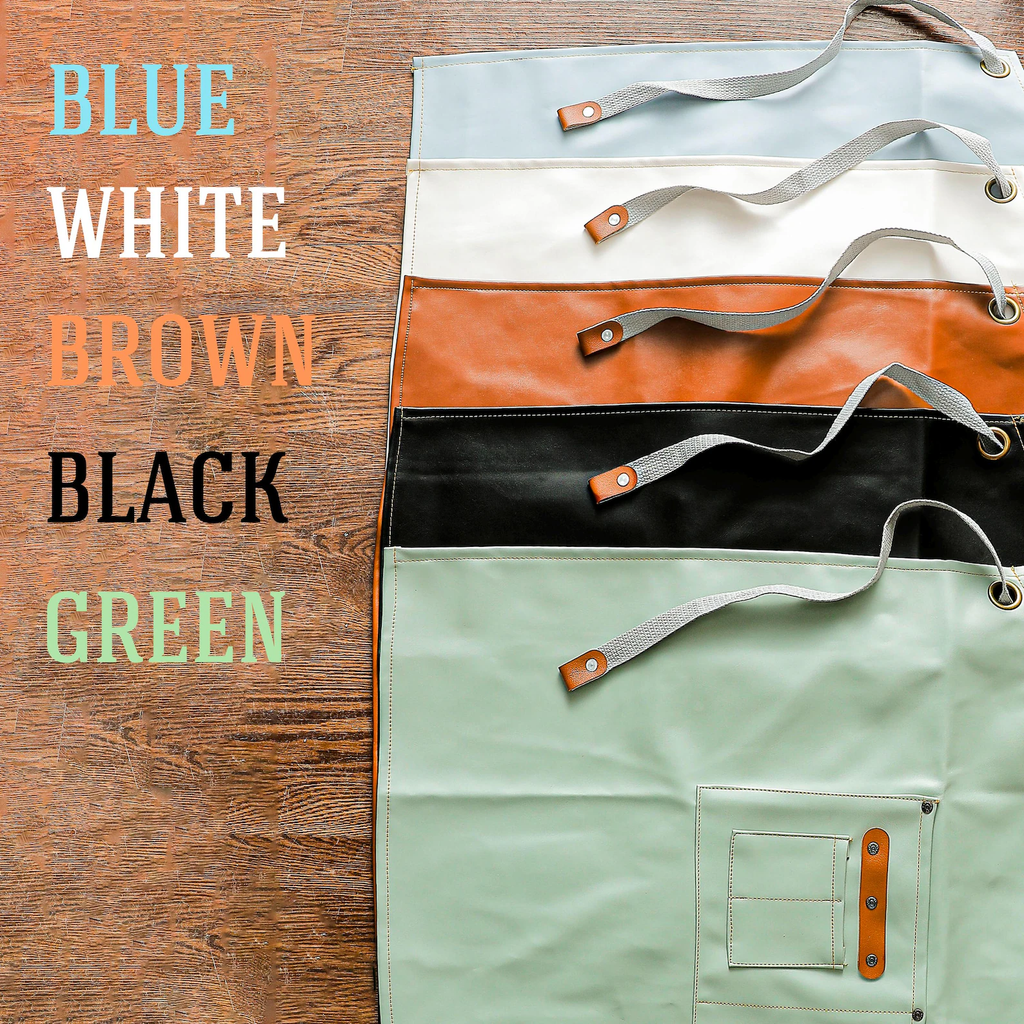 Personalized Vegan Leather Apron, Custom Groomsmen Gifts, Engraved Apron for Cooking, Barbeque Apron