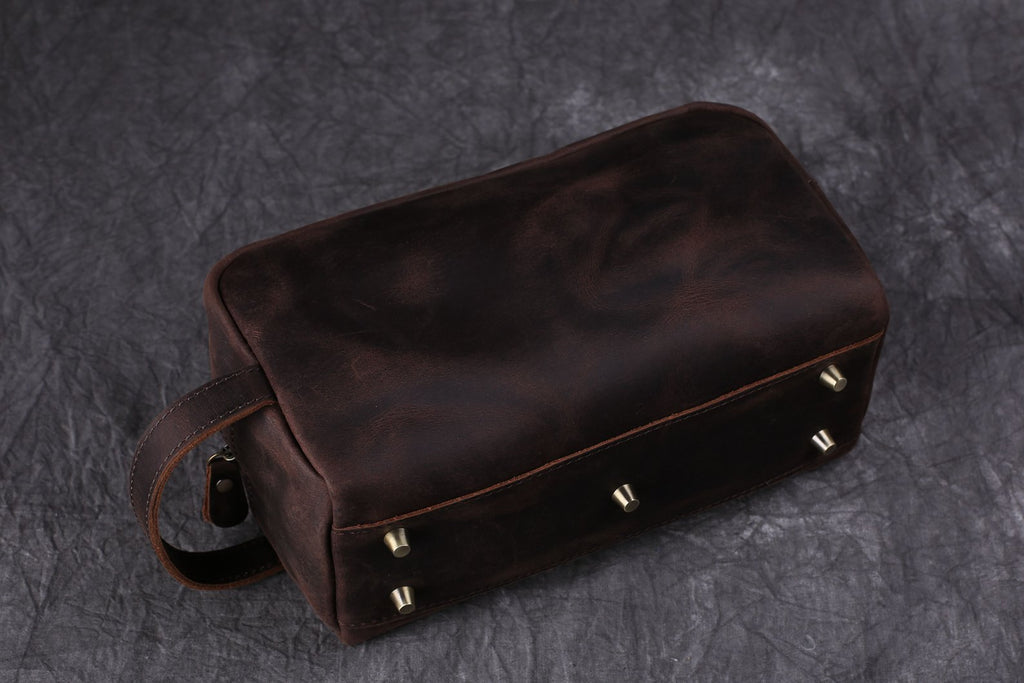 Personalized Groomsmen Gift, Leather Toiletry Bag for Groomsmen, Wedding Gift