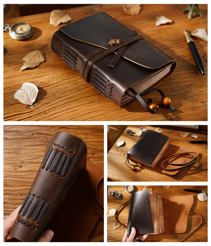 Personalized Genuine Leather Journal, Leather Notebook, Travel Journal, Birthday Gift
