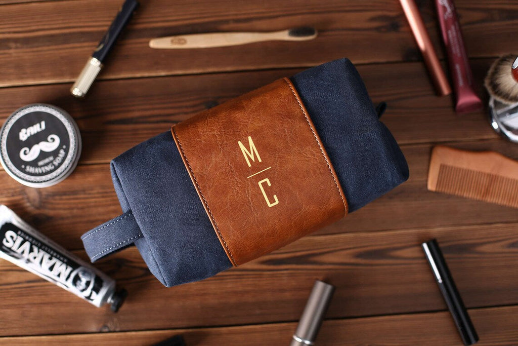 Personalized Groomsmen Gifts, Groomsmen Toiletry Bags, Wedding Gifts, Men's Dopp Kit