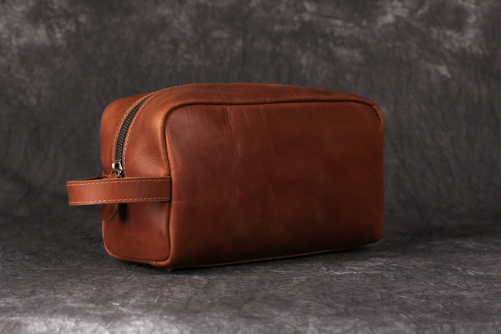 Personalized Groomsmen Gift, Leather Toiletry Bag for Groomsmen, Wedding Gift