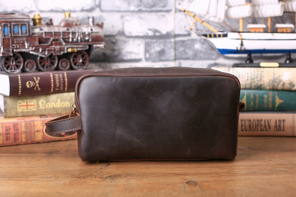 Personalized Groomsmen Gift, Leather Toiletry Bag for Groomsmen, Wedding Gift