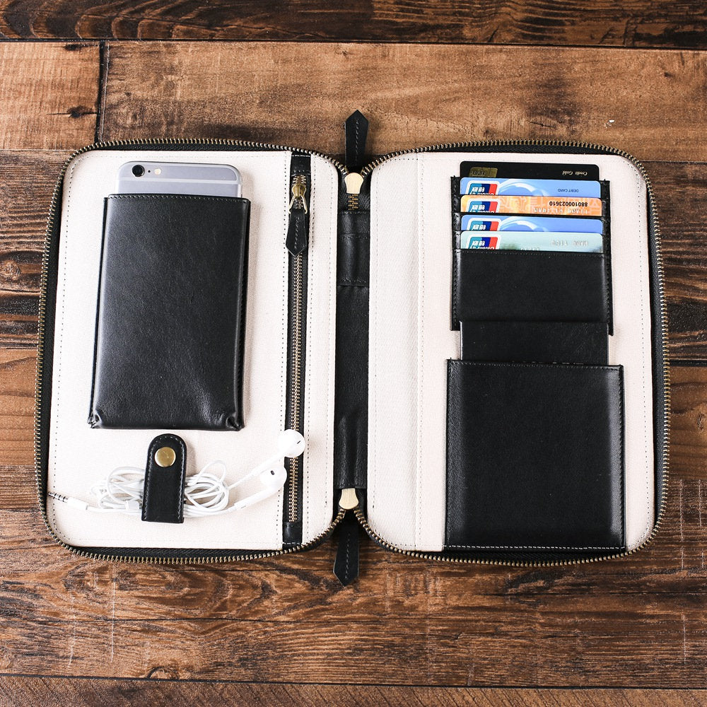 Groomsmen Leather Travel Wallet, Best Gift