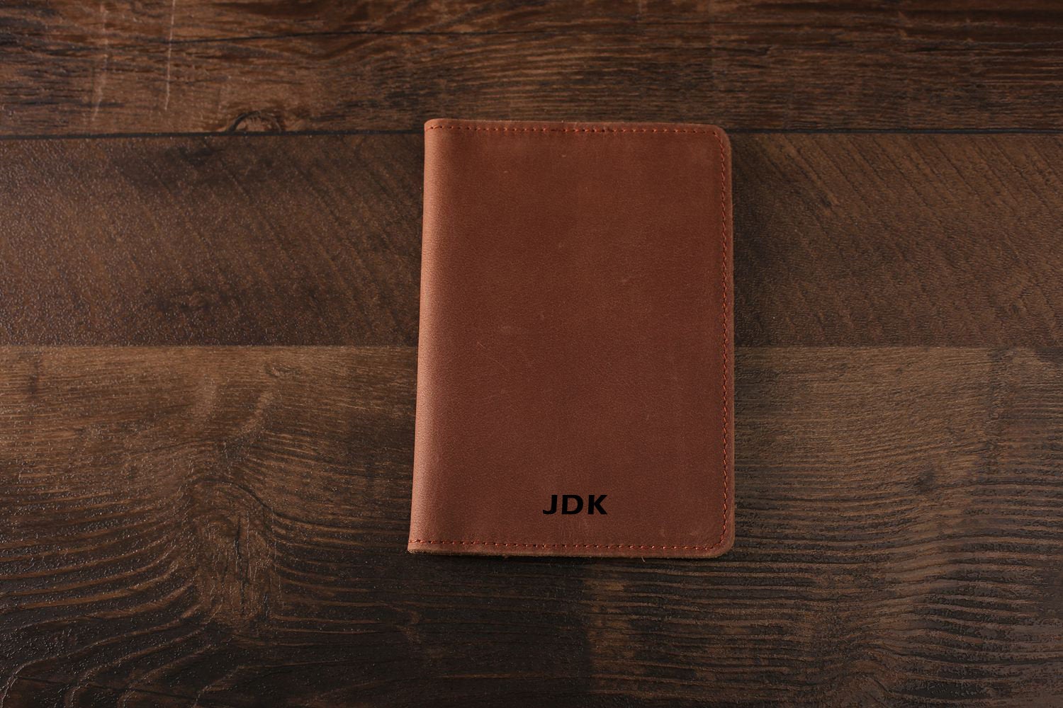 Groomsmen Gifts Personalized Leather Travel Wallet, Passport Holder Coffee / Yes