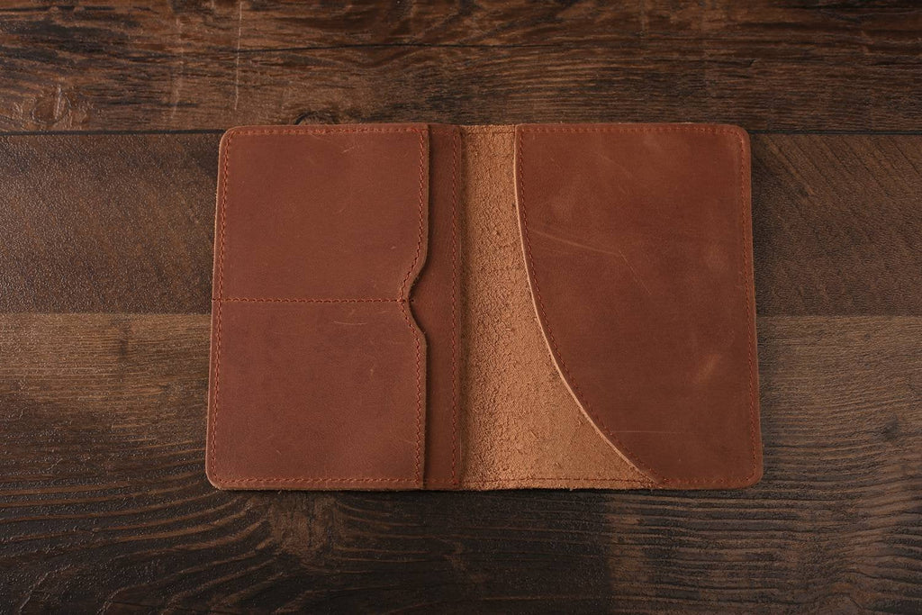 Personalized Leather Passport Holder, Groomsmen Gift